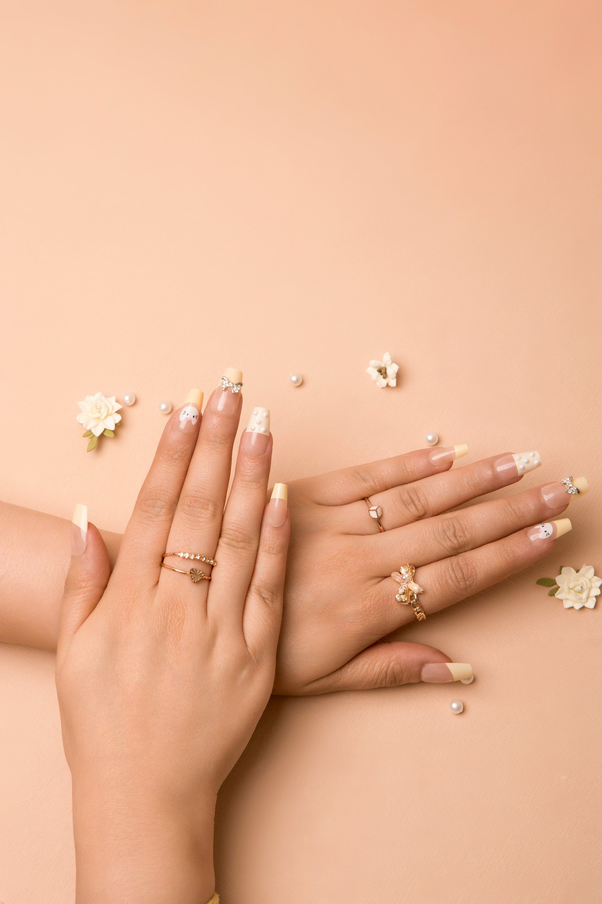 Butter Pearl Soft Gel Press On Nails
