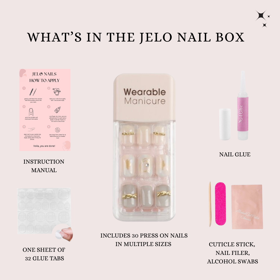Greige Gold Minimal Press-On Nails