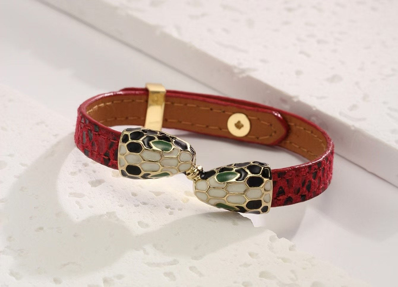 Serpent Wrap – Vegan Leather Bracelet
