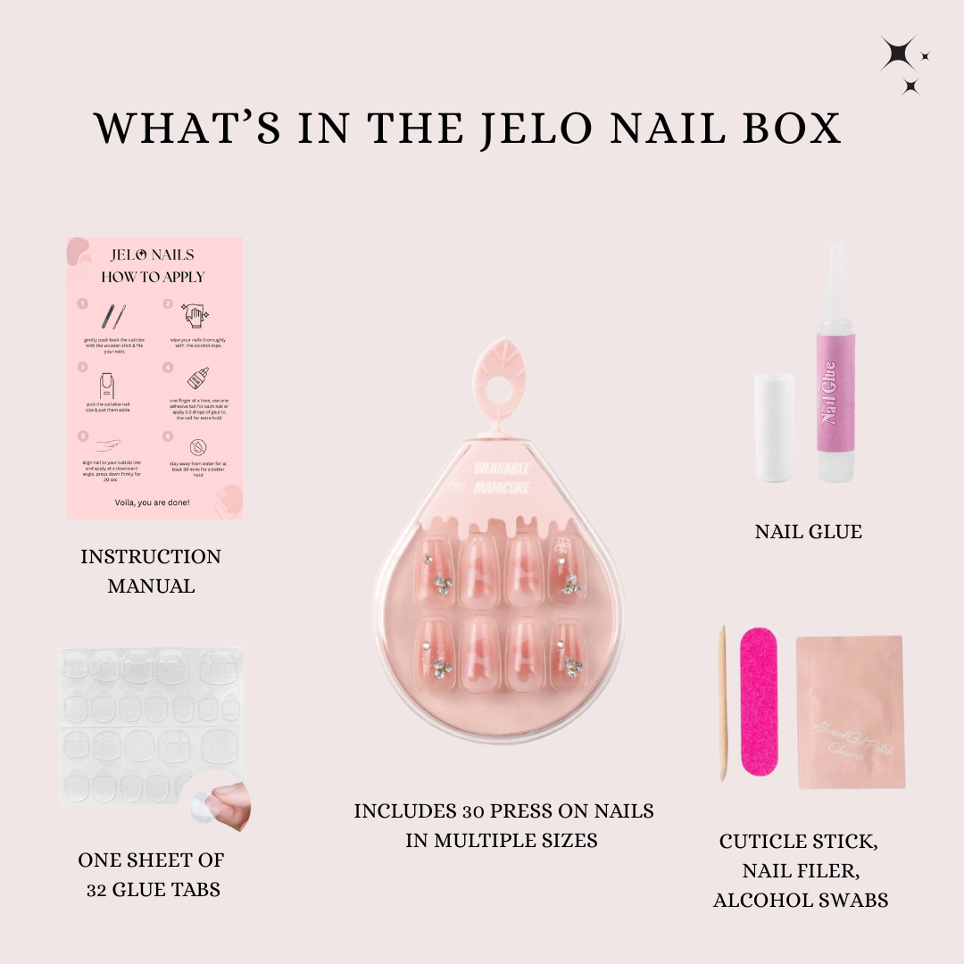 Blushing Hearts Soft Gel Press-On Nails