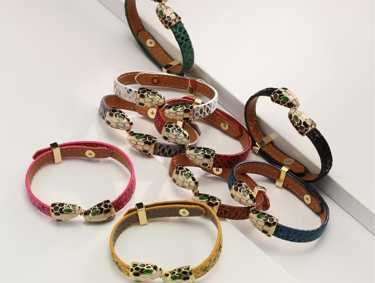 Serpent Wrap – Vegan Leather Bracelet