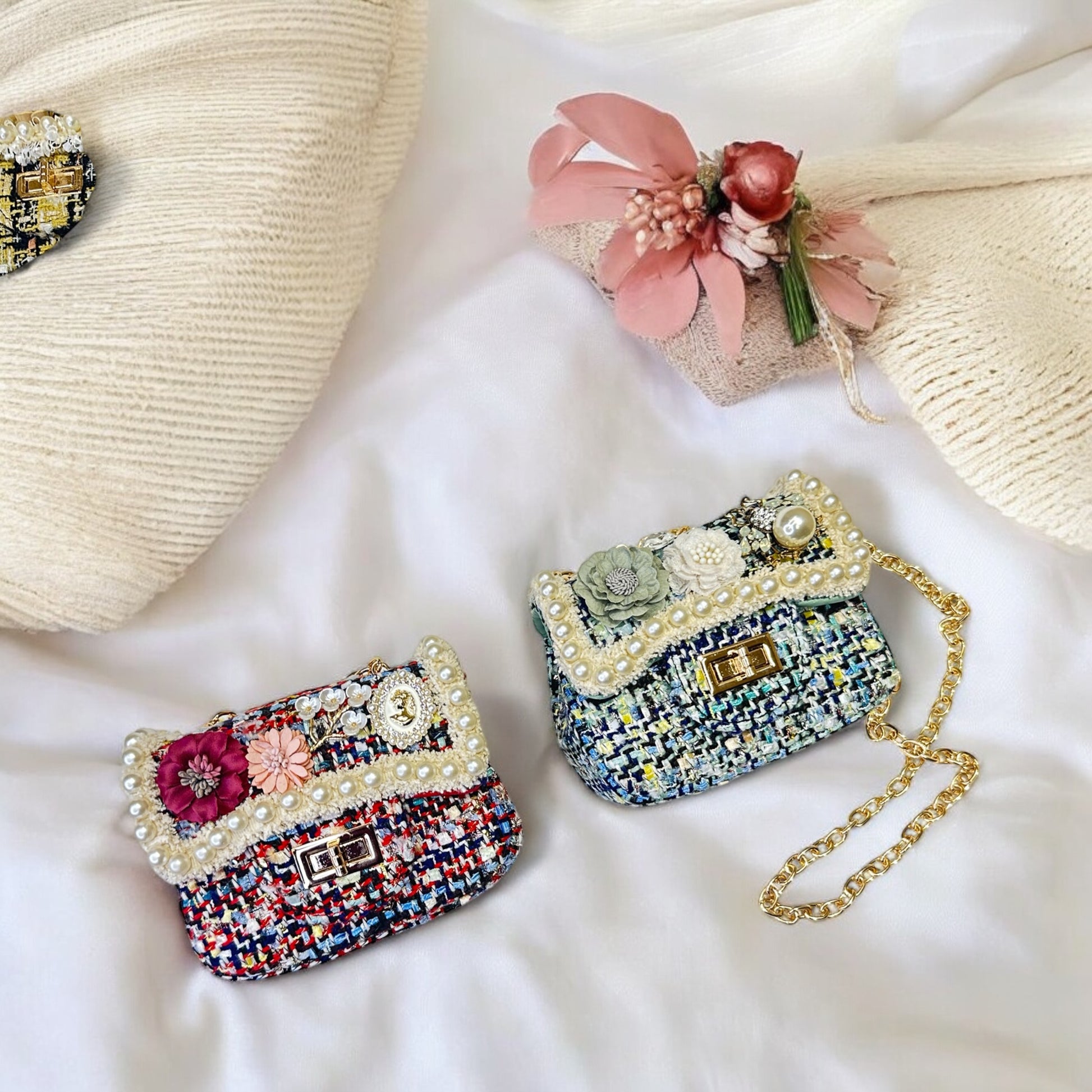 Elevate your style with our trendy collection of bags, featuring woven textures, bold details, and versatile straps. Perfect for adding charm and function to any look.