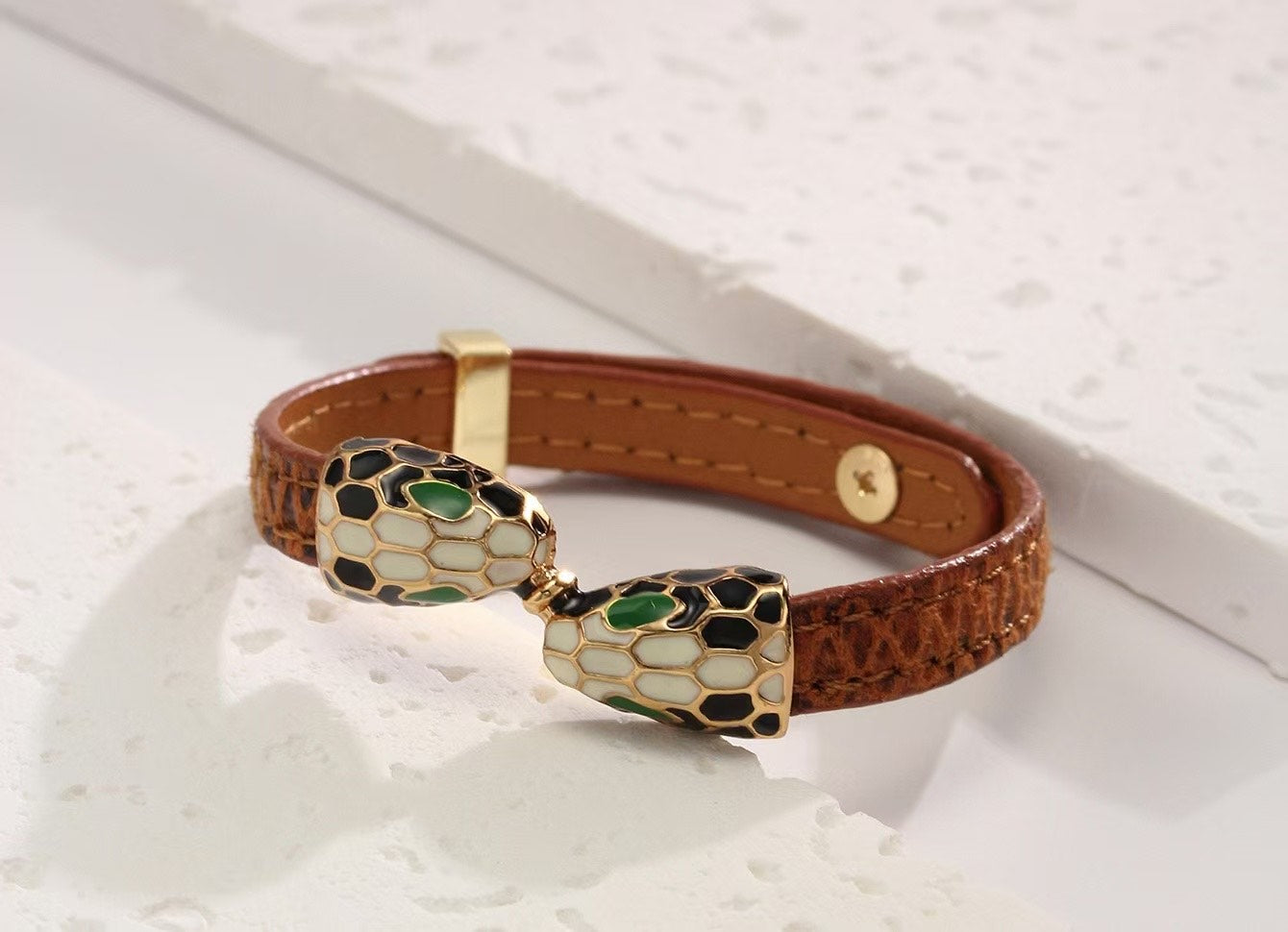 Serpent Wrap – Vegan Leather Bracelet