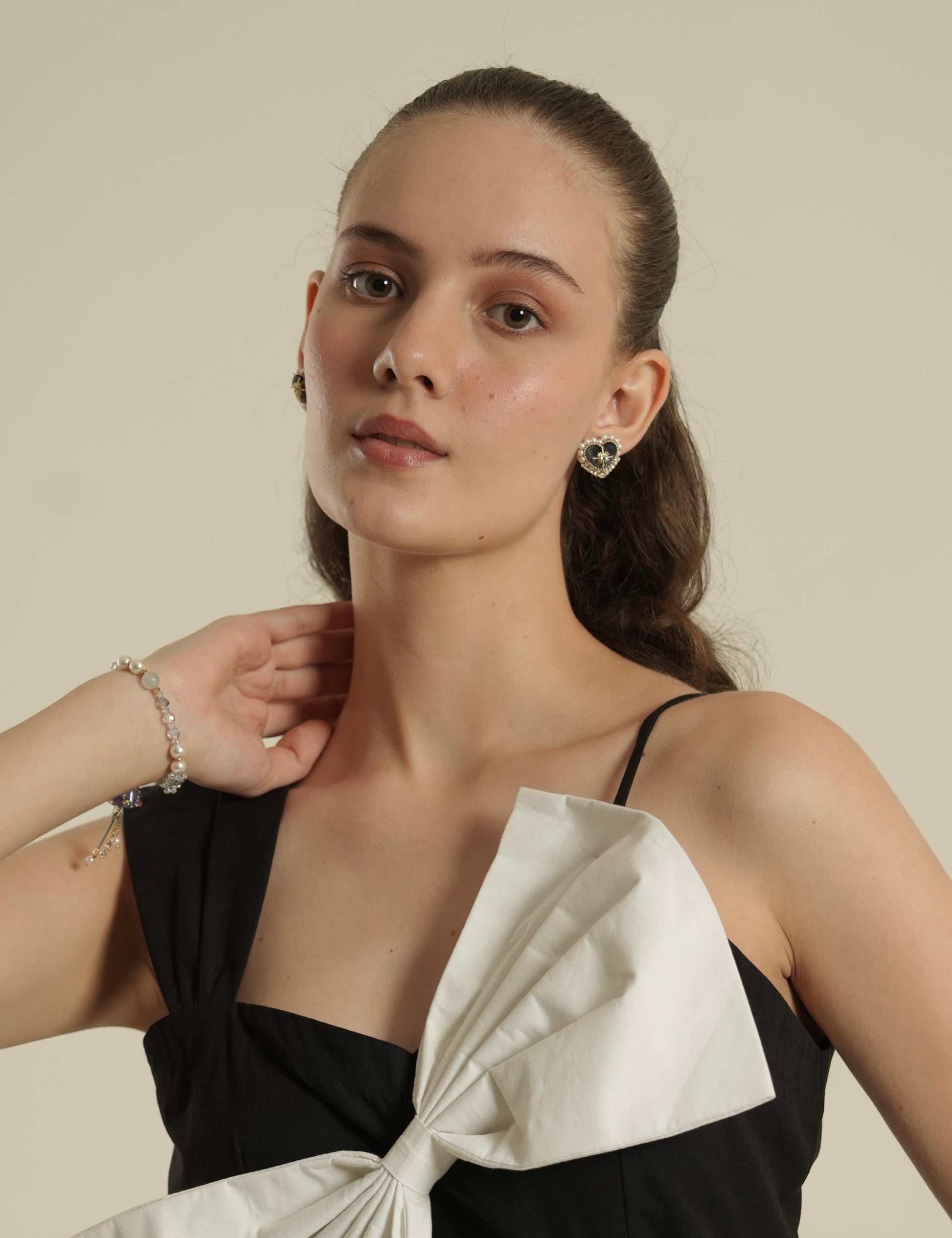 Midnight Heart Earrings