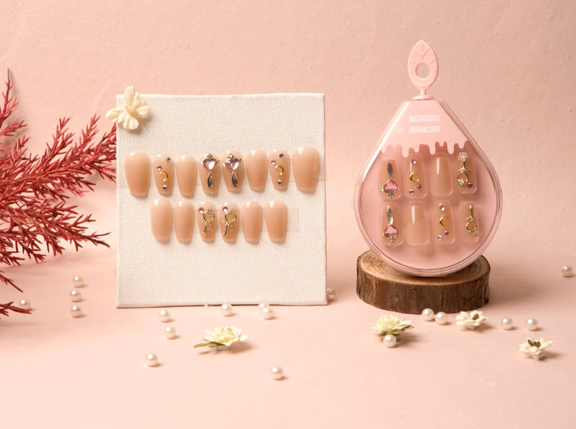 Pink Cosmic Dreams Soft Gel Press-On Nails