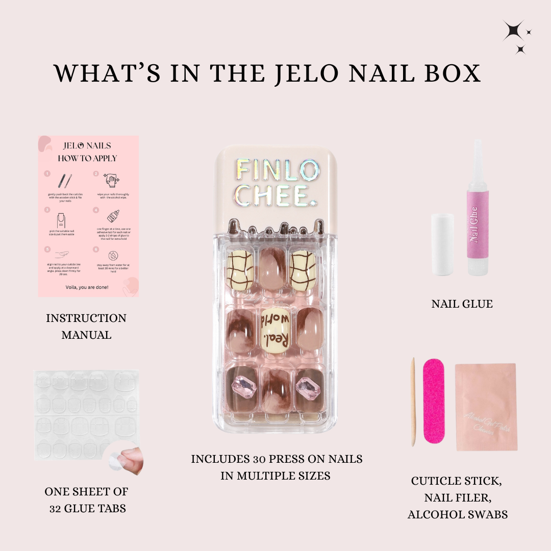 Mocha Drip Press-On Nails