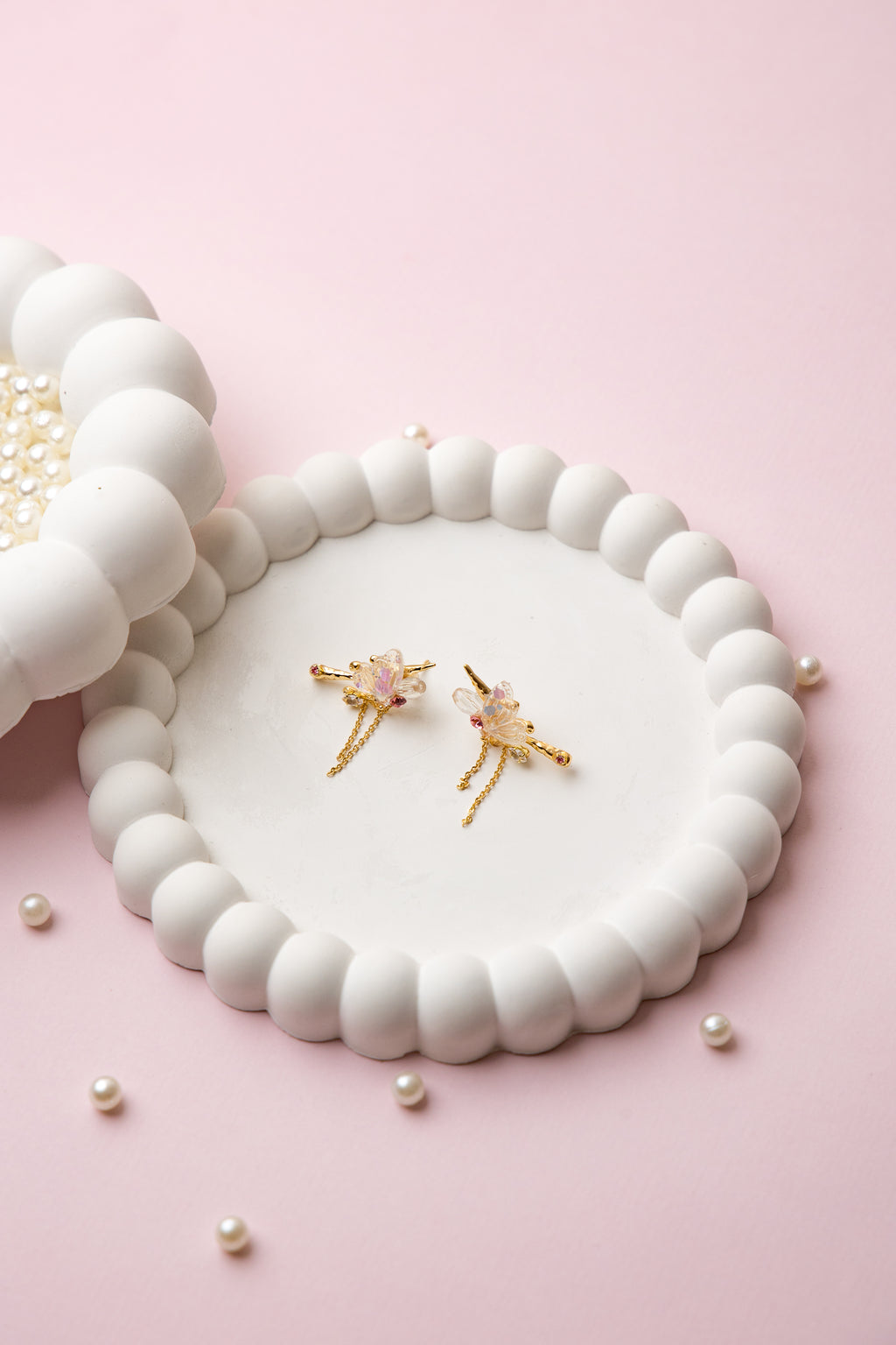 Golden Dragonfly Earrings
