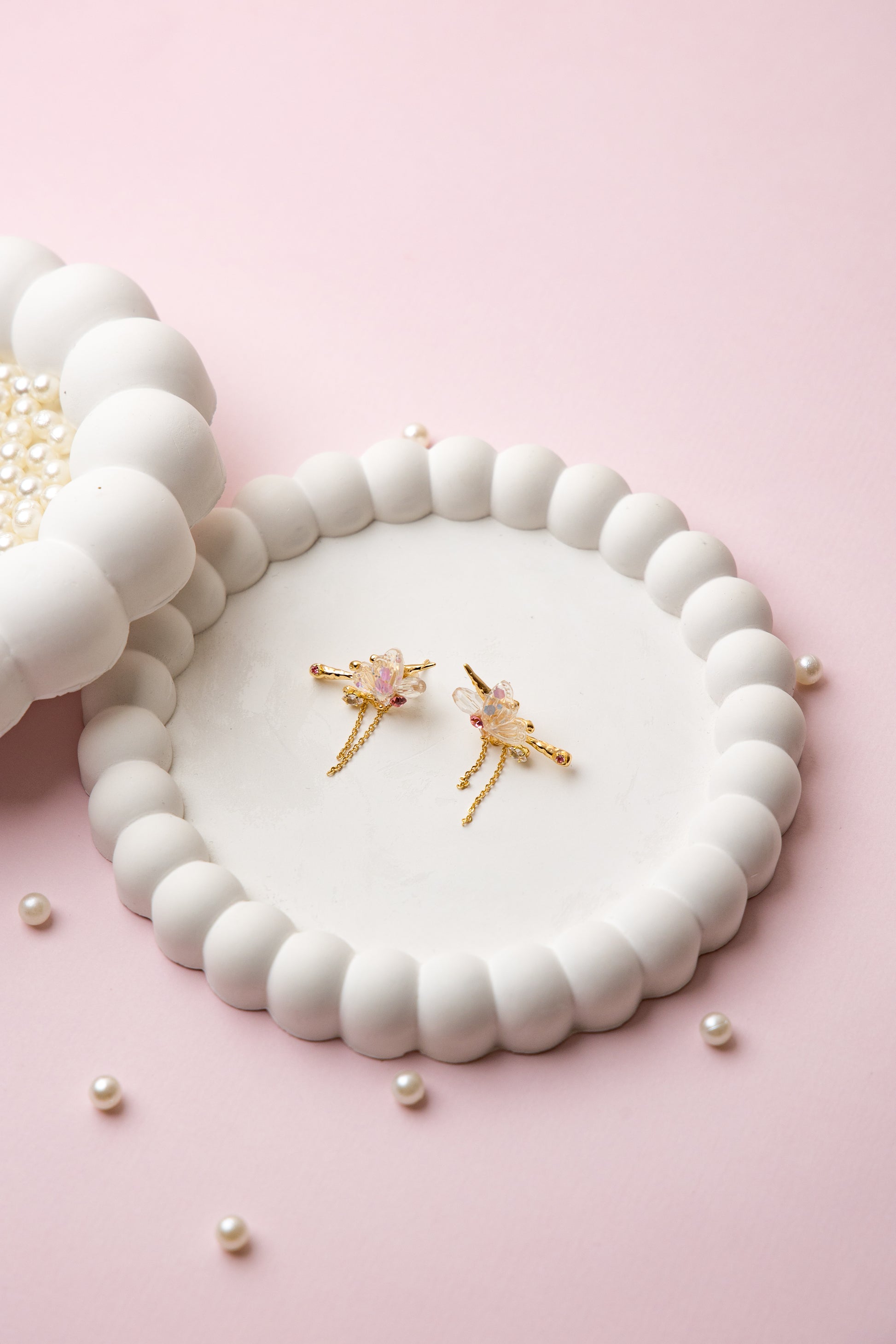 Golden Dragonfly Earrings