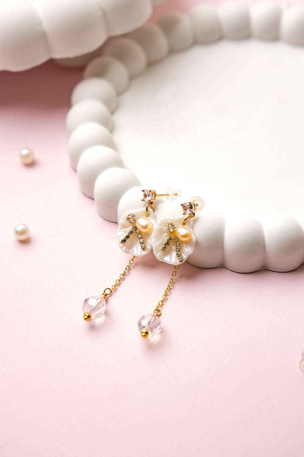 Ocean Pearl Drop Earring
