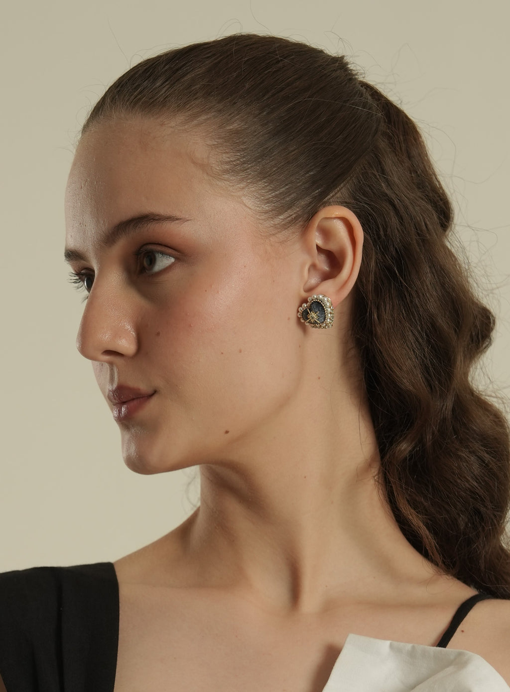 Midnight Heart Earrings