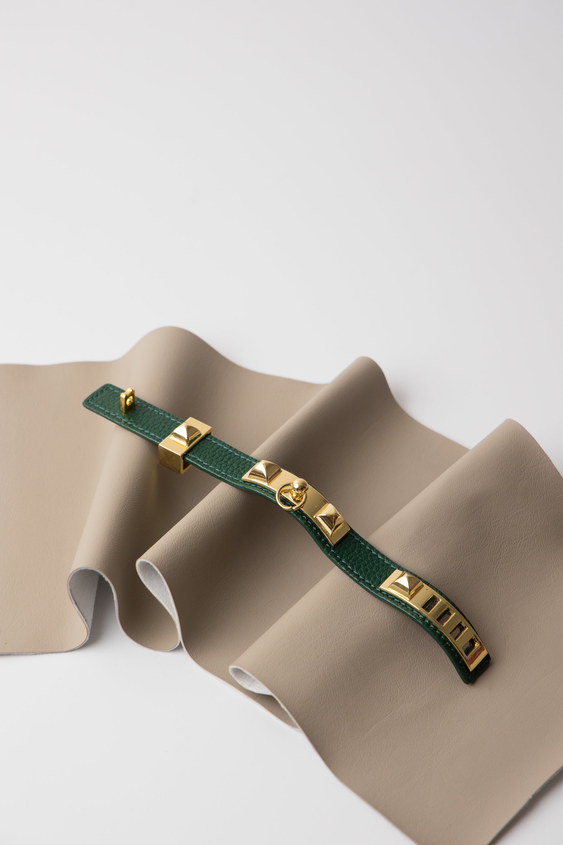 Pyramid Wrap – Vegan Leather Bracelet