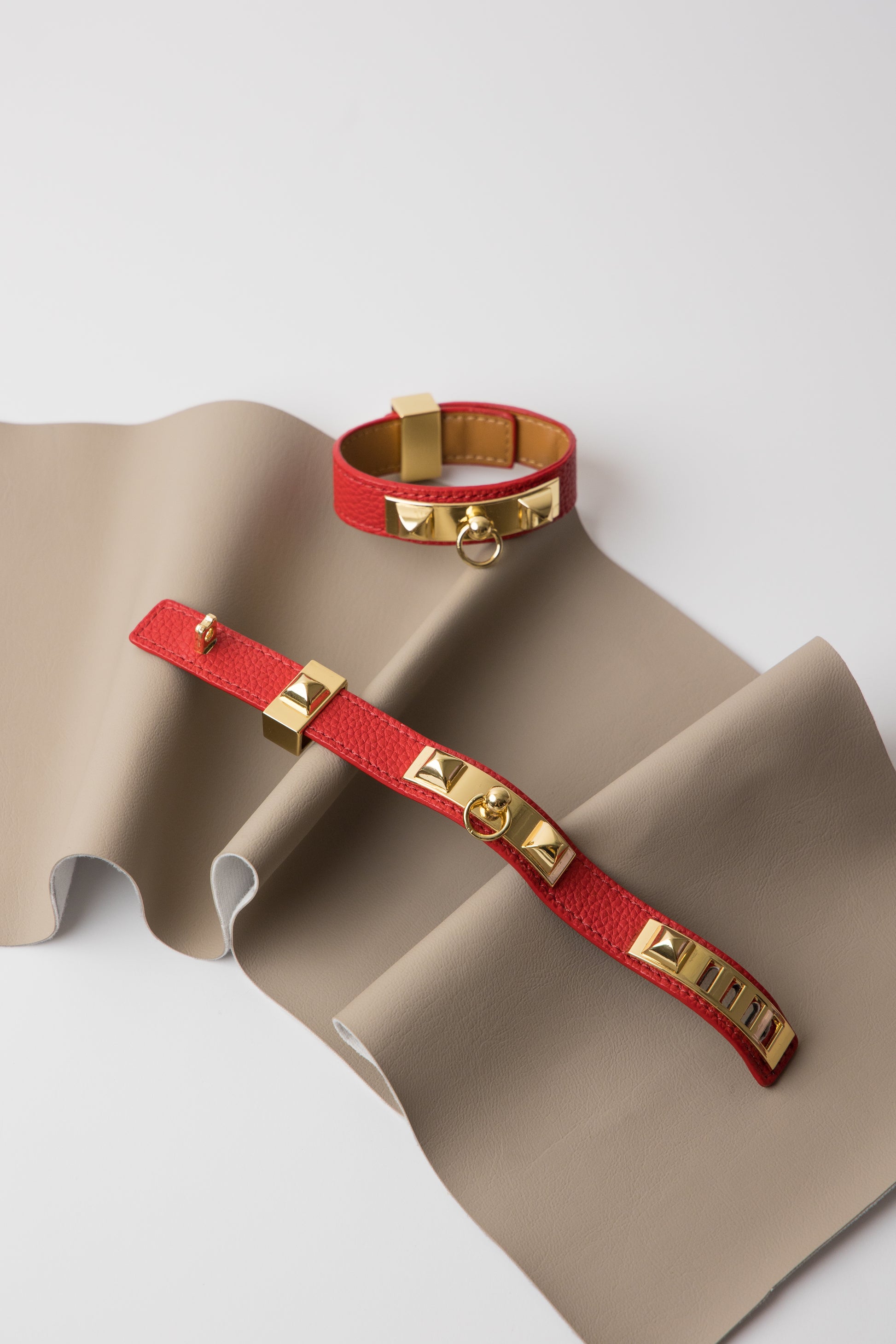 Pyramid Wrap – Vegan Leather Bracelet