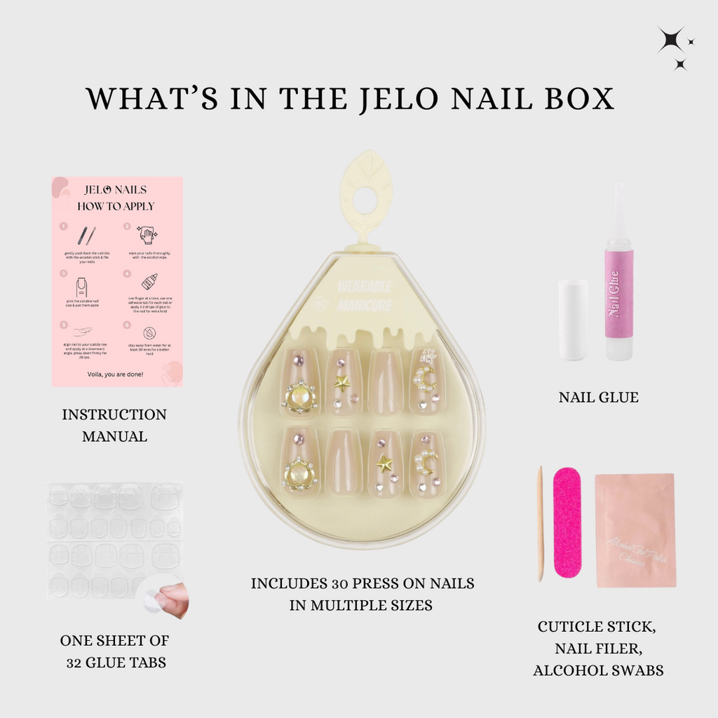 Nude Celestial Dreams Soft Gel Press-On Nails