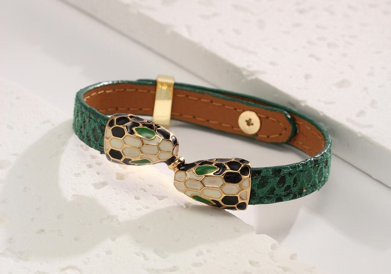 Serpent Wrap – Vegan Leather Bracelet