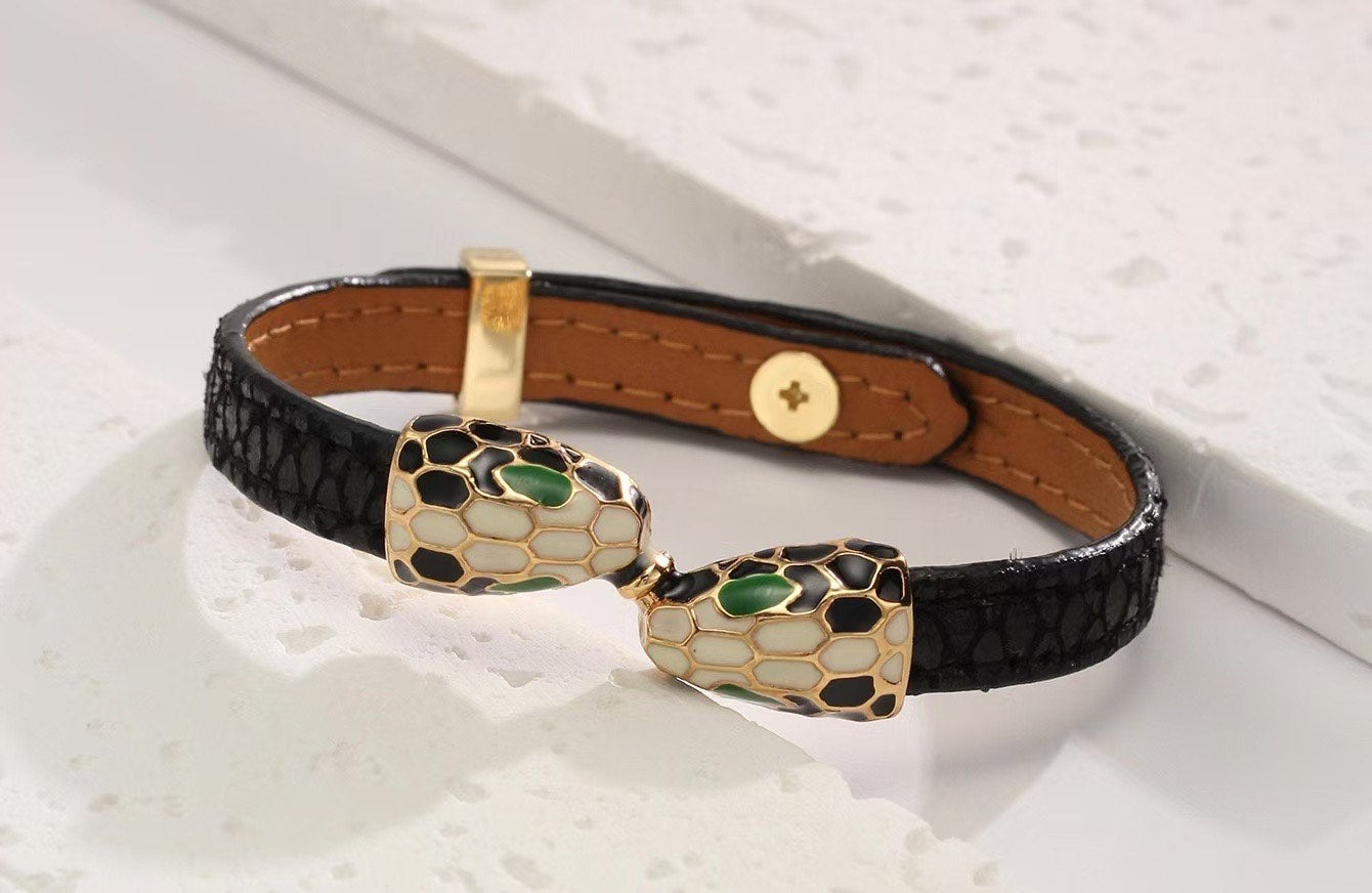 Serpent Wrap – Vegan Leather Bracelet