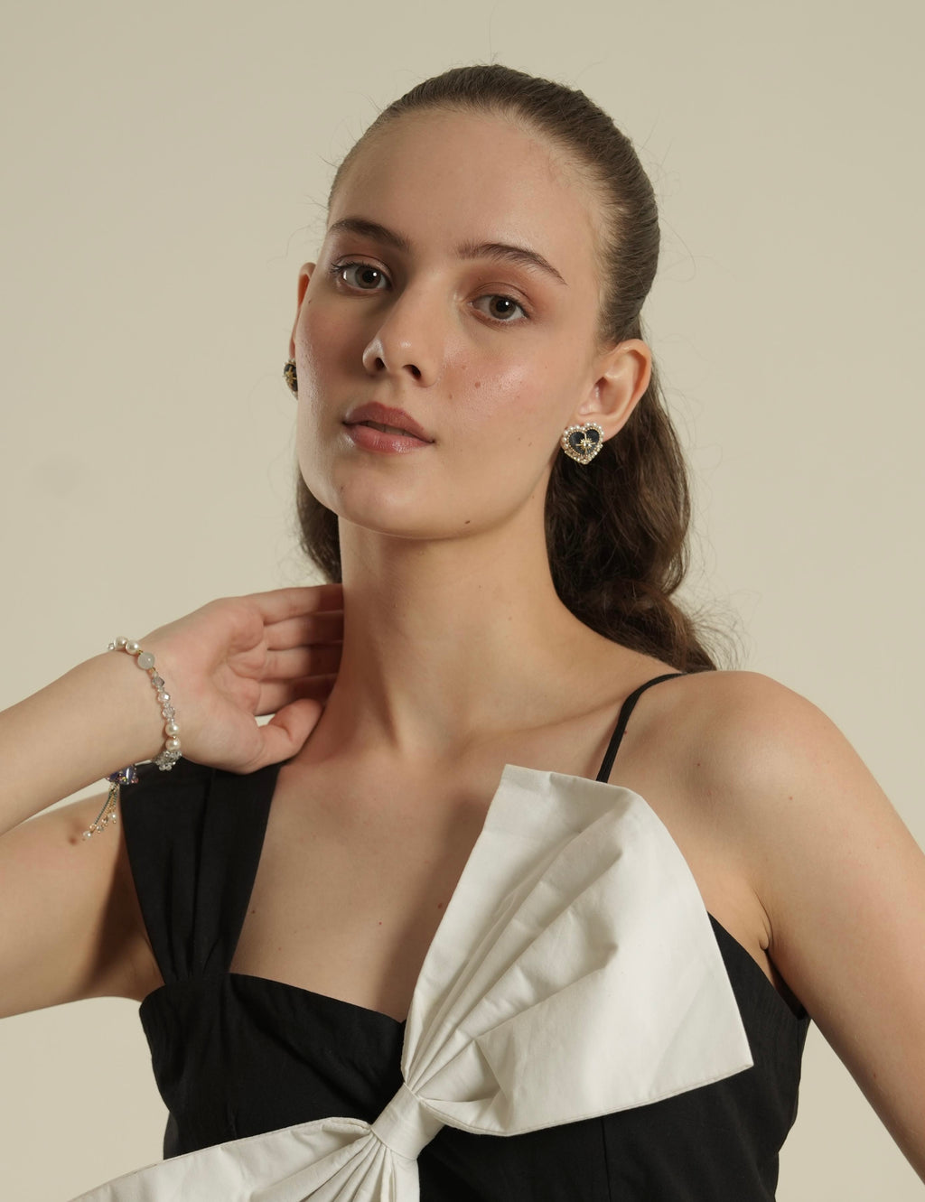 Midnight Heart Earrings