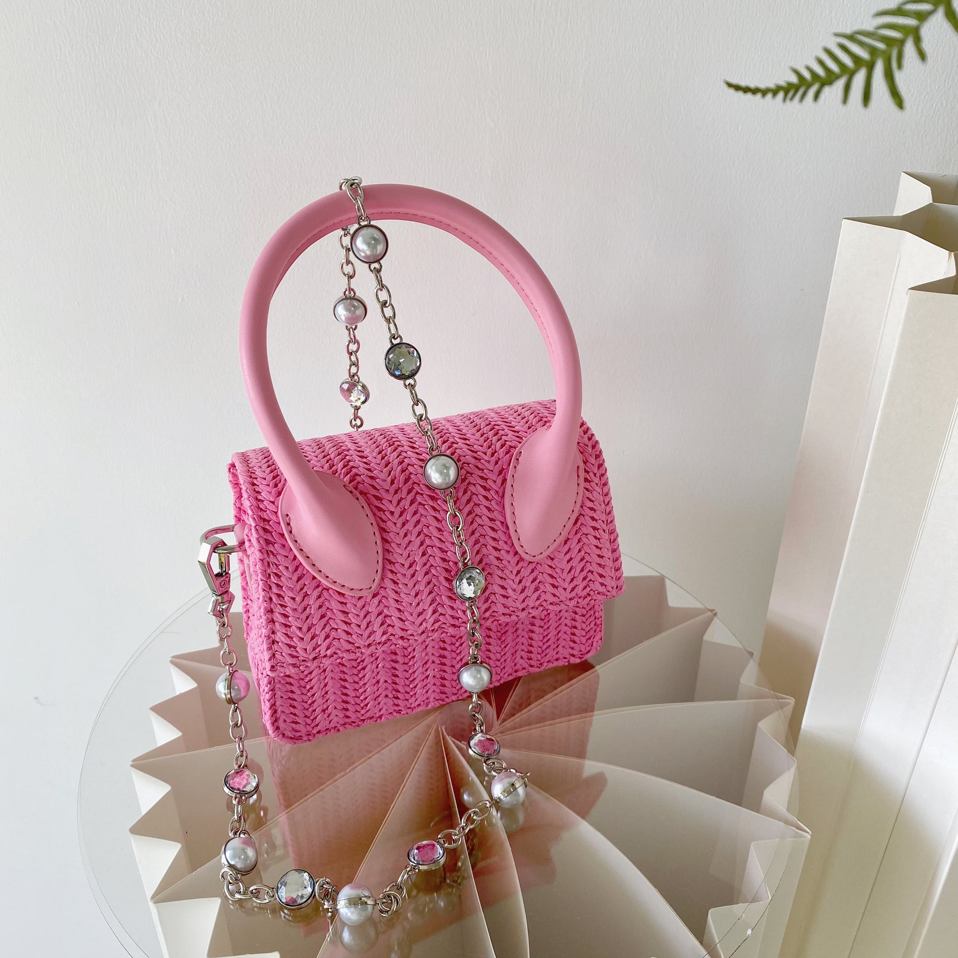 Elevate your style with our trendy collection of bags, featuring woven textures, bold details, and versatile straps. Perfect for adding charm and function to any look.