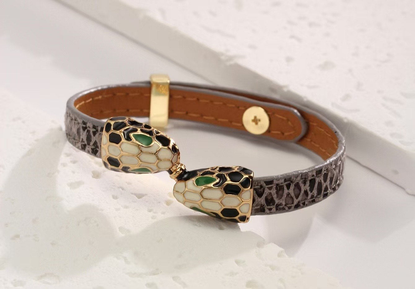Serpent Wrap – Vegan Leather Bracelet